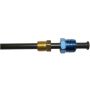 AGS PAA-B410 PVF Steel Brake Line Adapter, 1/4 x 8 (7/16-24 Inverted)(9/16-18 Inverted)