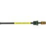 AGS PAA-G360 PVF Steel Brake Line Adapter, 3/16 x 8 (3/8-24 Inverted)(1/2-20 Inverted)