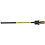 AGS PAA-O370 PVF Steel Brake Line Adapter, 3/16 x 8 (3/8-24 Inverted)(9/16-18 Inverted)