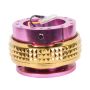NRG Quick Release Kit - Pyramid Edition - Pink Body / Chrome Gold Pyramid Ring