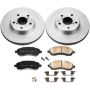 PowerStop CRK445 Genuine Geomet Coated Rotor and Low-Dust Ceramic Brake Pad Kit