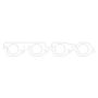 COMETIC GASKETS CAGC5996-030 BBC MLS Exhaust Gasket Set 2.130 Round Port