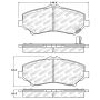 Stoptech 305.12730 Street Select Brake Pads - Rear