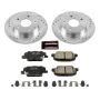 PowerStop K6962 Z23 Daily Driver Carbon-Fiber Ceramic Brake Pad and Drilled & Slotted Rotor Kit