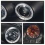 SPYDER 5078612 Projector Headlights - LED Halo - Black Smoke