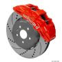 Wilwood 140-15441-DR SX6R Front Brake Kit 15in SRP Drilled/Slotted Rotor - Red