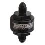 Turbosmart Billet Turbo Oil Feed Filter w/ 44 Micron Pleated Disc AN-3 Male Inlet - Black