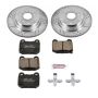 PowerStop K5303 Z23 Daily Driver Carbon-Fiber Ceramic Brake Pad and Drilled & Slotted Rotor Kit