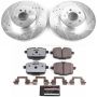 PowerStop K6037-26 Z26 Street Performance Ceramic Brake Pad and Drilled & Slotted Rotor Kit