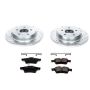 PowerStop K4613 Z23 Daily Driver Carbon-Fiber Ceramic Brake Pad and Drilled & Slotted Rotor Kit