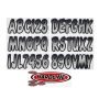 Hardline SIBKG200 Boat Lettering Registration Kit 3 in. - 200 Silver/Black