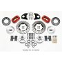 Wilwood 140-11020-DR Forged Dynalite Front Kit 11.00in Drilled Red 62-72 CDP B & E Body-Drum