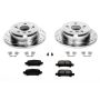 PowerStop K2417 Z23 Daily Driver Carbon-Fiber Ceramic Brake Pad and Drilled & Slotted Rotor Kit