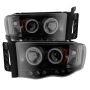 SPYDER 5078797 Projector Headlights - CCFL Halo - Black Smoke