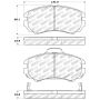 Stoptech 309.09240 Performance Brake Pads