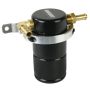 Moroso 85601 90-05 Mazda Miata Air/Oil Separator Catch Can - Small Body - Billet Aluminum - Black Finish