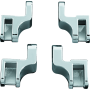Kuryakyn 7528 Driver Floorboard Relocation Brackets For FLST Models Chrome