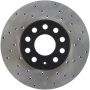 Stoptech 128.33110L 05-10 VW Jetta (Exc Wagon) / 09-10 Jetta Wagon / 07-10 Rabbit Drilled Left Front Rotor