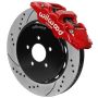 Wilwood 140-16403-R AERO6 Front Brake Kit 14.00 Slotted 94-04 Ford Mustang Cobra Red w/Lines