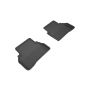 3D MAXpider 2015-2020 Mercedes Benz C-Class Sedan W205 Kagu 2nd Row Floormats - Black