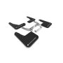 Rally Armor MF77-UR-BLK/WH Black Mud Flap/White Logo