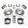 Wilwood 140-7150-P Forged Dynalite P/S Park Brake Kit Polished Big Ford New 2.50in Offset Currie Blank