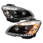 SPYDER 5042262 Projector Headlights - DRL - Black