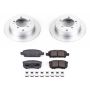 PowerStop CRK1202 Genuine Geomet Coated Rotor and Low-Dust Ceramic Brake Pad Kit