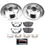 PowerStop K659-26 Z26 Street Performance Ceramic Brake Pad and Drilled & Slotted Rotor Kit