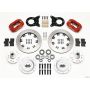 Wilwood 140-11074-R Forged Dynalite Front Kit 12.19in Red 1970-1973 Mustang Disc & Drum Spindle