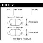 Hawk Performance HB737B.544 HPS 5.0 Disc Brake Pad