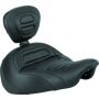 Mustang Motorcycle 79683 Mustang 13-17 Harley Softail Breakout Standard Touring Solo Seat - Black