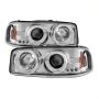 SPYDER 5009364 Projector Headlights - LED Halo - Chrome