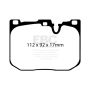 EBC Brakes DP52130NDX Bluestuff NDX Full Race Brake Pads