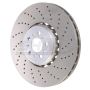 SHW 20-21 BMW X3 M 3.0L Right Front Cross-Drilled Lightweight Brake Rotor