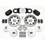 Wilwood 140-11072-D Forged Dynalite Front Kit 12.19in Drilled 1965-1969 Mustang Disc & Drum Spindle