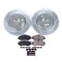 PowerStop K3097 Z23 Daily Driver Carbon-Fiber Ceramic Brake Pad and Drilled & Slotted Rotor Kit