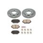 PowerStop KOE6308 OE Stock Replacement Low-Dust Ceramic Brake Pad and Rotor Kit