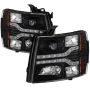 SPYDER 5083524 Projector Headlights - Version 2 - LED DRL - Black