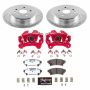 PowerStop KC6514-26 Z26 Street Performance Ceramic Brake Pad, Drilled Slotted Rotor, and Caliper Kit