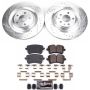 PowerStop K6287 Z23 Daily Driver Carbon-Fiber Ceramic Brake Pad and Drilled & Slotted Rotor Kit