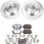 PowerStop K4625-26 Z26 Street Performance Ceramic Brake Pad and Drilled & Slotted Rotor Kit