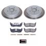 PowerStop SC1872 Semi-Coated Rotor and Low-Dust Ceramic Brake Pad Kit