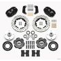 Wilwood 140-12535-D Forged Dynalite Front Kit 10.75in Drilled Red 64-65 Mustang 6 Cylinder 4-lug