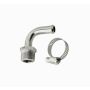 MR. GASKET MRG2970G 3/8in NPT 90deg Chrome Hose Fitting To 3/8in Ho