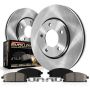 PowerStop KOE8765 OE Stock Replacement Low-Dust Ceramic Brake Pad and Rotor Kit
