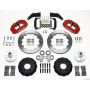 Wilwood 140-10238-R Narrow Superlite 6R Front Hub Kit 12.88in Red Large GM 57-70 Drop Spindle