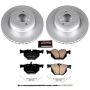 PowerStop CRK5982 Genuine Geomet Coated Rotor and Carbon-Fiber Ceramic Brake Pad Kit