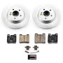 PowerStop CRK9107 Genuine Geomet Coated Rotor and Carbon-Fiber Ceramic Brake Pad Kit