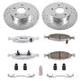 PowerStop K2147-26 Z26 Street Performance Ceramic Brake Pad and Drilled & Slotted Rotor Kit